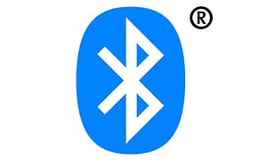 Philips Hue, Bluetooth symbol i vitt och blått. 