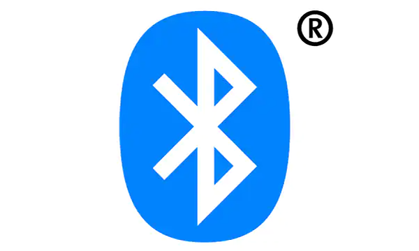 Philips Hue, Bluetooth symbol i vitt och blått. 