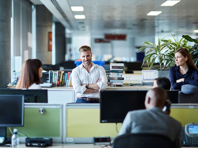 Människor på ett kontor