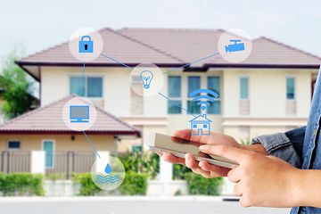 Ett hemövervakningssystem som styrs via en dedikerad app