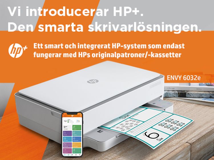 HP Envy 6032e toppbild med svensk text