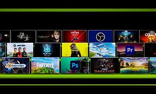 Collage av olika spel, program och appar