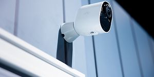 Surveillance camera on house