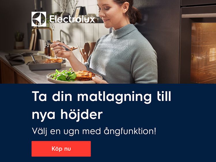 Ta din matlagning till nya höjder - välj en Electrolux-ugn med ångfuntion