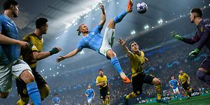 EA sports FC24 - Haaland in the middle of the pitch