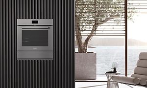 Integrated Miele oven in a open kitchen solution