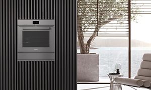 Integrated Miele oven in a open kitchen solution