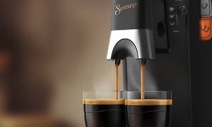 Senseo Select kapselmaskin som brygger två koppar kaffe samtidigt
