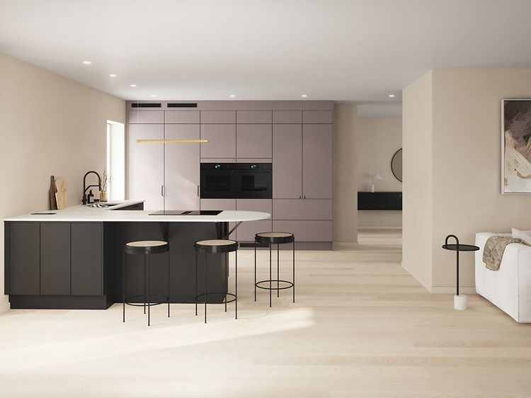 Epoq - dekton - black and grey kitchen
