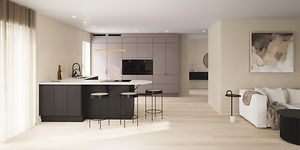 Epoq - dekton - black and grey kitchen