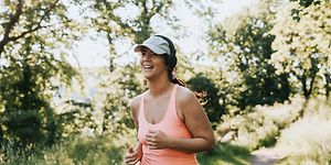 ME-TIME - woman running outside