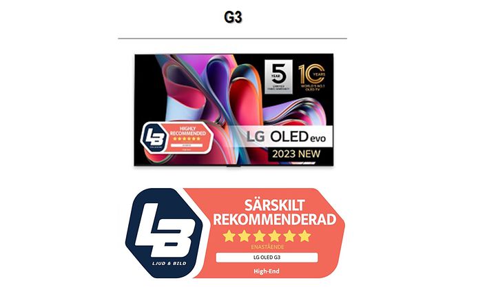 LG OLED evo G3