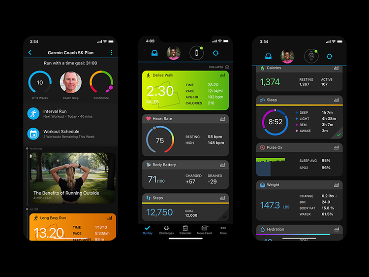 Garmin Connect app is a one-stop shop for health and fitness data