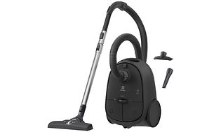 Electrolux Clean 600 Bagged vacuum cleaner in black with nozzles included