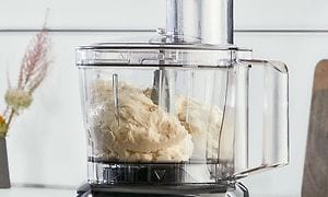 Bosch MultiTalent3 food processor mixing bowl with dough in it