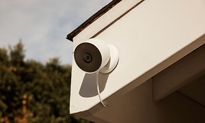 google-nest-camera on house