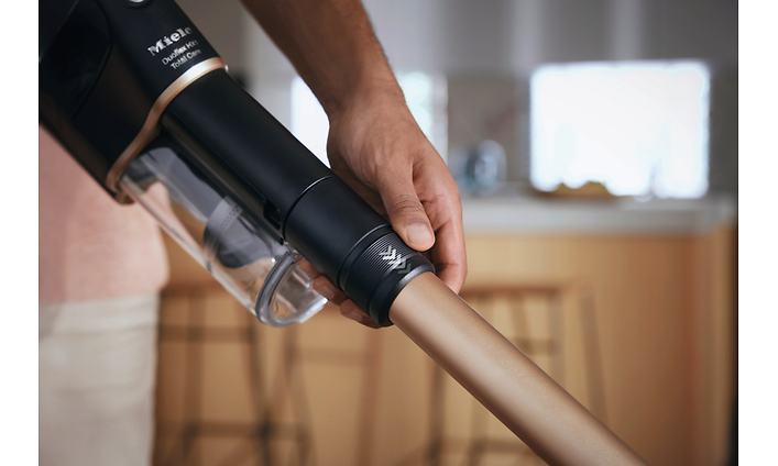 Miele Duoflex HX1 skaftdammsugare med fokus på SpeedLock