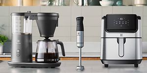 Electrolux coffee maker, stick mixer and airfryer