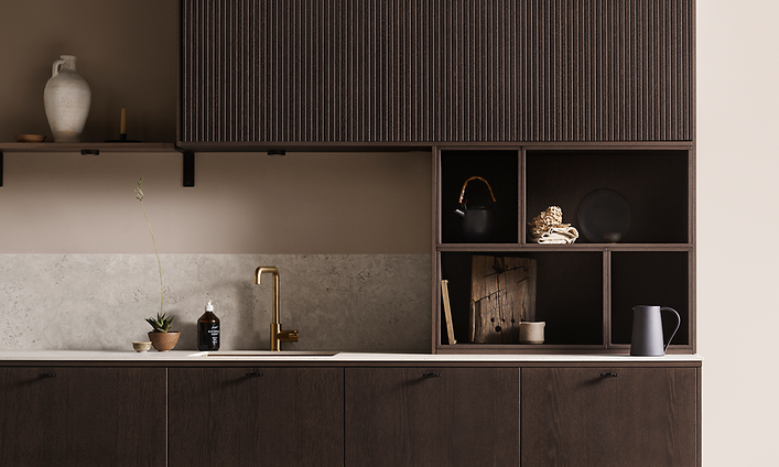 Epoq_Edge_Pillar_Dark Oak_Dekton Sabbia_Mora_Brass tap_1600x920