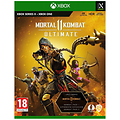 Omslag till Xbox-spelet Mortal Kombat 11 Ultimate. Siffran 18 i nedre hörnet. 