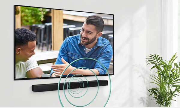 Samsung TV with a built-in center speaker