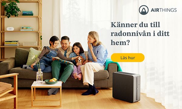 Airthings – känner du till radonnivån i ditt hem?