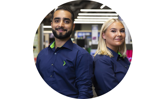 Two Elkjop employees