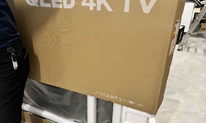 Packaging removed from TV