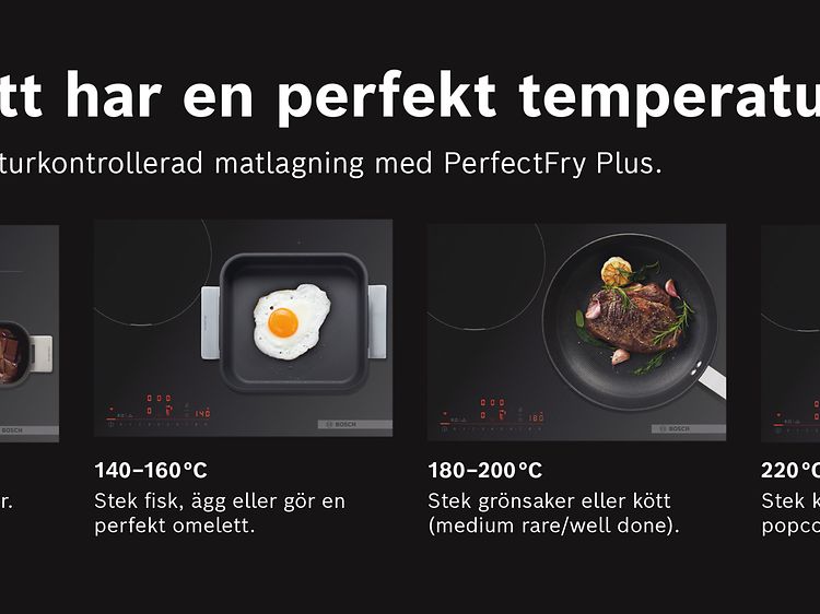 MDA - Bosch induktionshäll - Varje maträtt har en perfekt temperatur