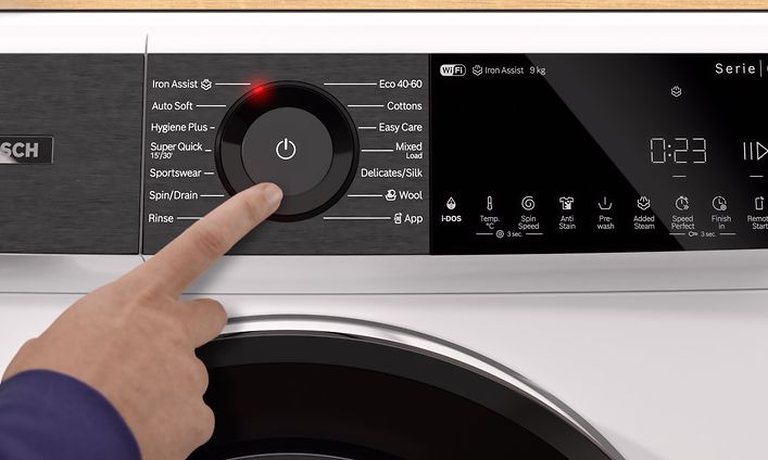 Bosch tvättmaskin - Spara tid och ansträngning med Iron Assist