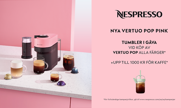 SDA_Coffee_Nespresso_PINK_SE - Vertuo Pop Pink Campaign