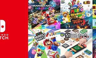 Banner with games for Nintendo Switch